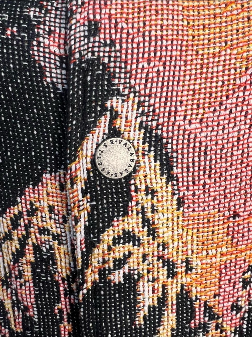 Valabasas Ghost Hand Tapestry Snap Button up reaper shirt Mens Medium - Picture 6 of 7